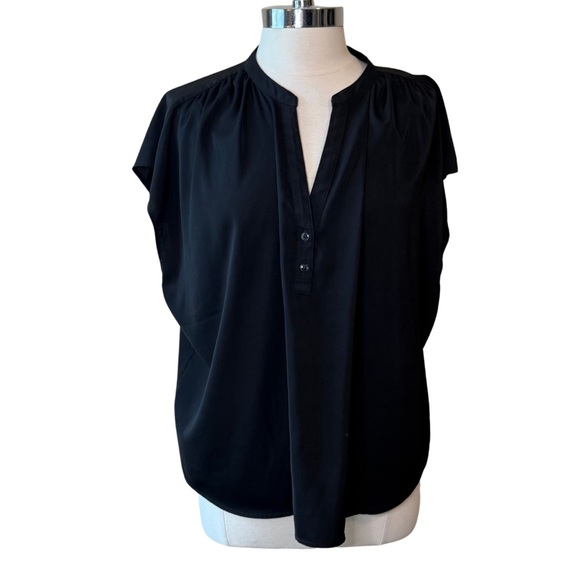 Banana Republic Tops - BANANA REPUBLIC Dolman Cut Blouse Sleeveless Size XL Black